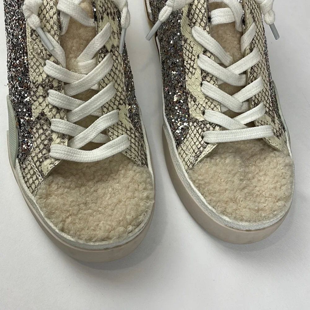 DOLCE Vita Zina Plush Glitter Sneakers
